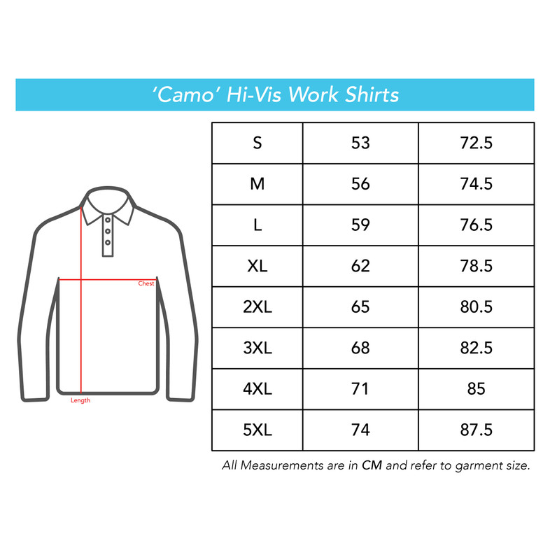 Brisbane Lions Hi-Vis Camo Work-Shirt - Men's