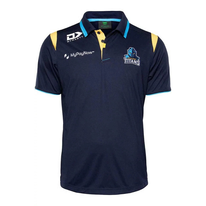 Gold Coast Titans Team Media Polo Shirt - Men's Gold Coast Titans Team Media Polo Shirt - Men's