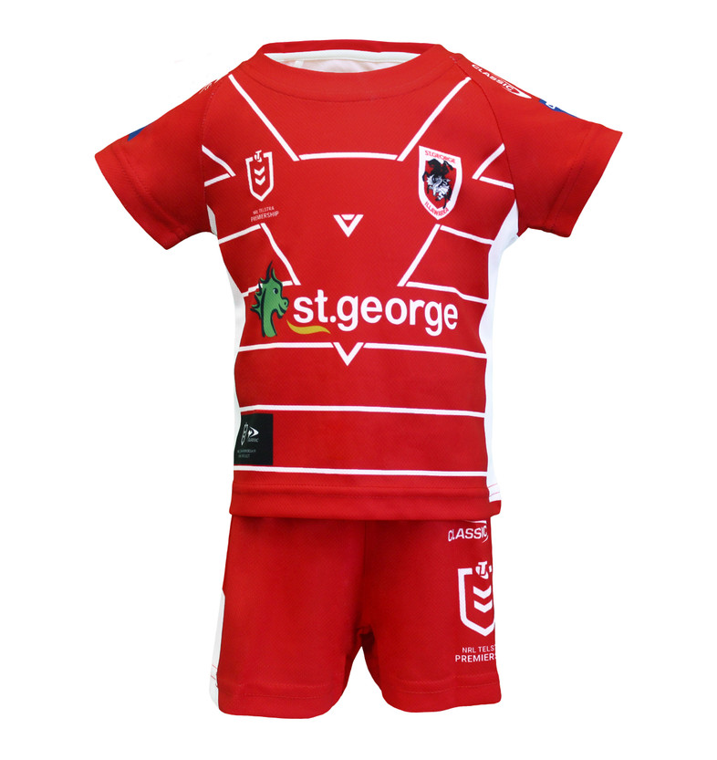 St George Dragons Away Jersey Shorts Set - Baby / Kids St George Dragons Away Jersey Shorts Set - Baby / Kids