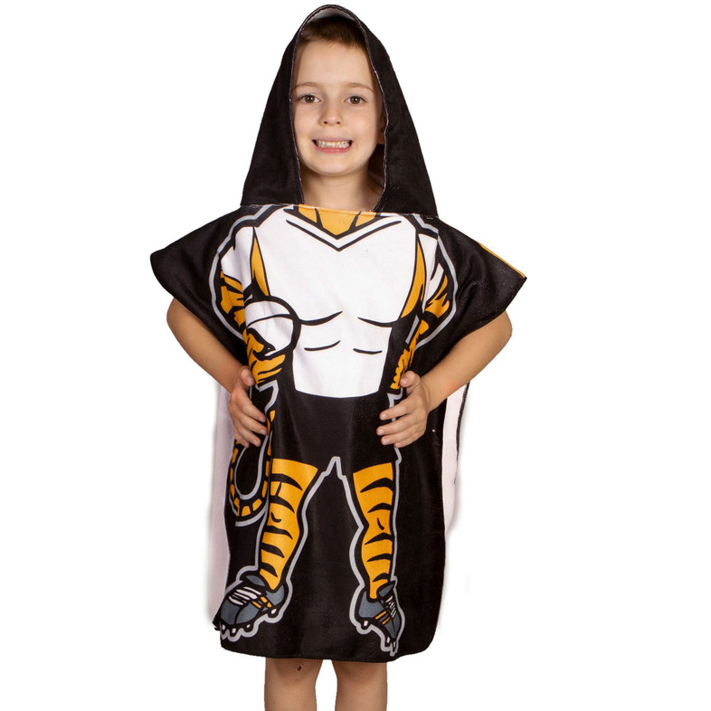 Wests Tigers Mascot Hooded Towel - Kids