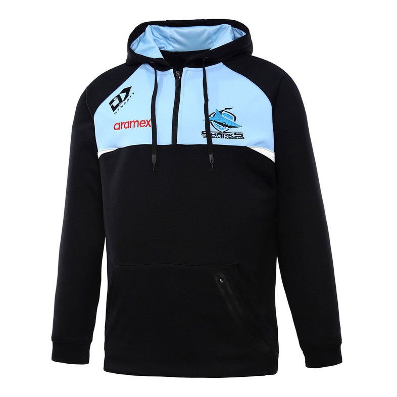 Cronulla Sharks 2022 Qtr-Zip Training Hoodie - Men's