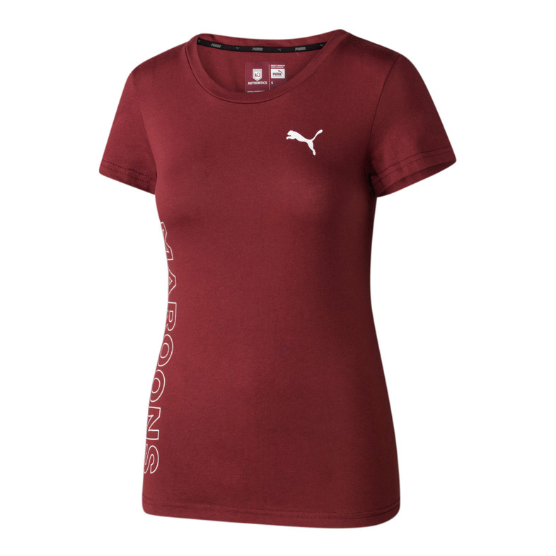 Queensland Maroons State of Origin Wordmark T-Shirt - Ladies Queensland Maroons State of Origin Wordmark T-Shirt - Ladies