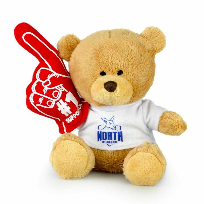 North Melbourne Kangaroos No. 1 Supporter Bear Plush Toy - Kids North Melbourne Kangaroos No. 1 Supporter Bear Plush Toy - Kids