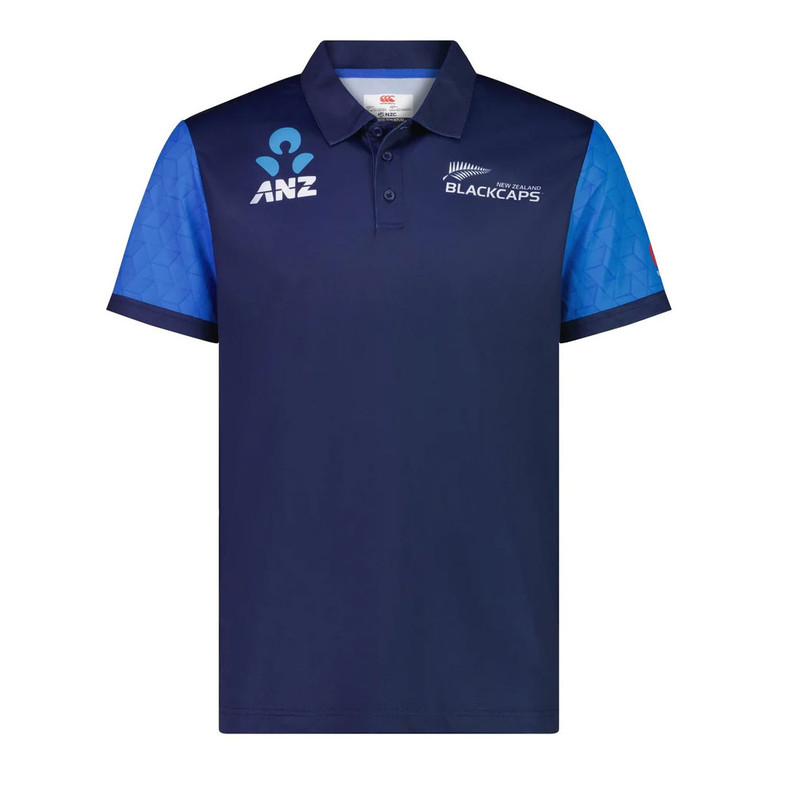 NZ Black Caps Replica Travel Polo Shirt - Men's NZ Black Caps Replica Travel Polo Shirt - Men's