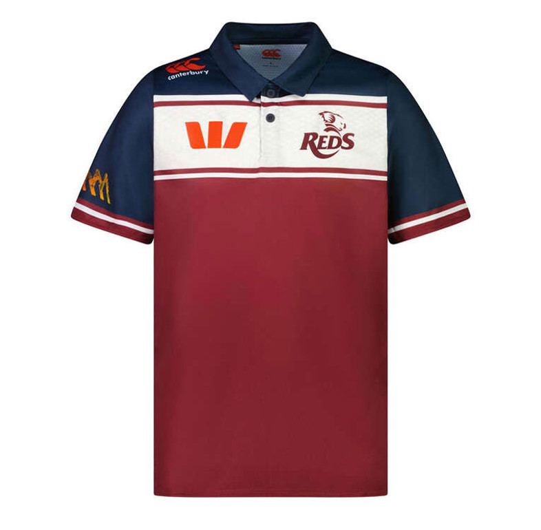 Queensland Reds 2023 Media Polo Shirt - Men's Queensland Reds 2023 Media Polo Shirt - Men's