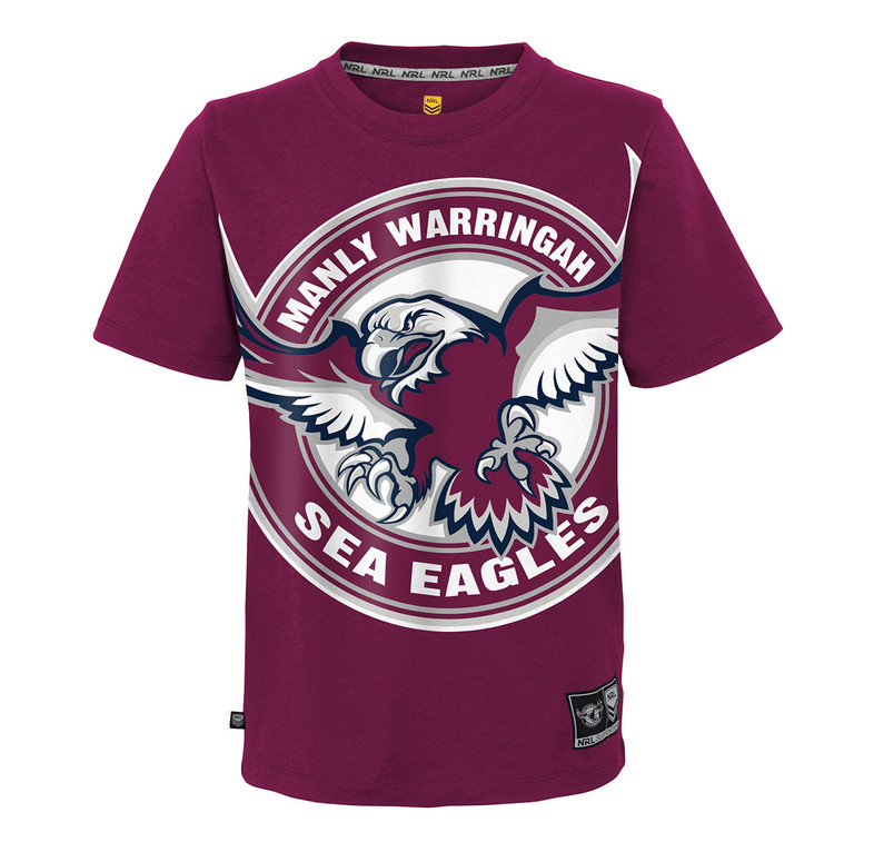 Manly Sea Eagles Graphic Supporter T-Shirt - Men's Manly Sea Eagles Graphic Supporter T-Shirt - Men's
