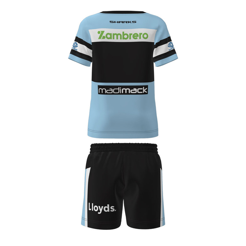 Cronulla Sharks Home Jersey Shorts Set - Baby / Toddler / Kids