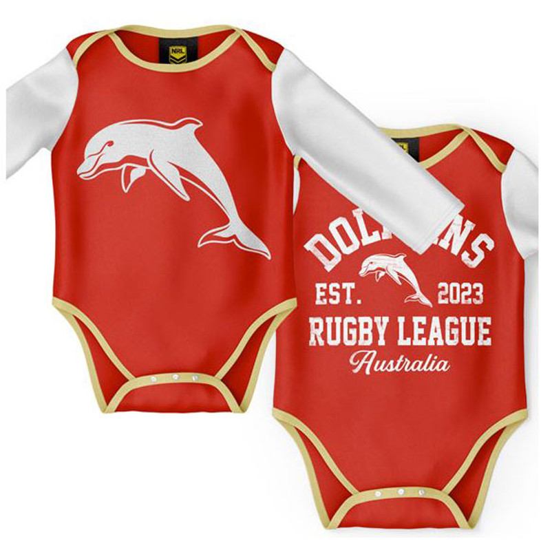 Redcliffe Dolphins 2-piece Bodysuit / Romper Set - Baby