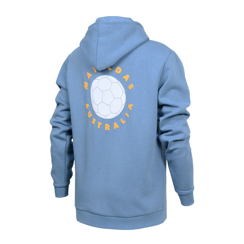 Matildas Puff-Print Pullover Hoodie -Steel - Ladies