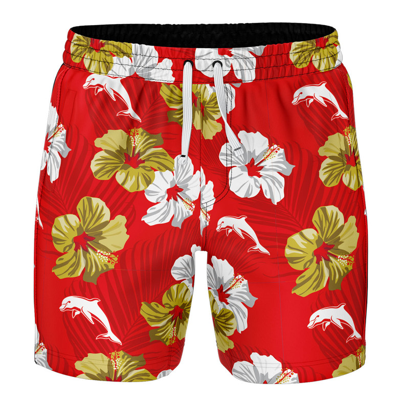 Redcliffe Dolphins 'Aloha' Volley Swim Shorts - Men's  Redcliffe Dolphins 'Aloha' Volley Swim Shorts - Men's