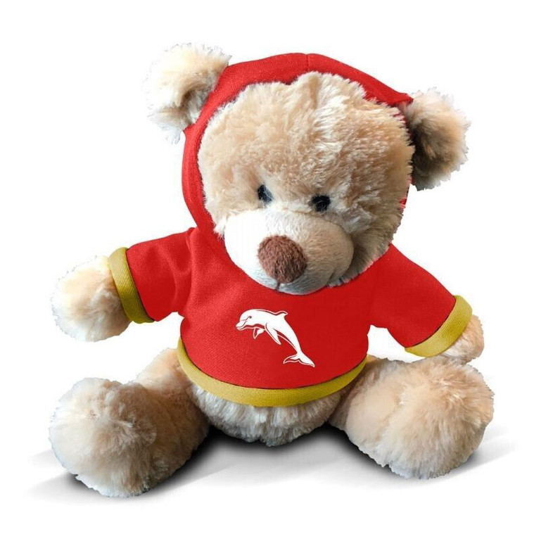 Redcliffe Dolphins Hooded Plush Teddy Bear Toy Redcliffe Dolphins Hooded Plush Teddy Bear Toy