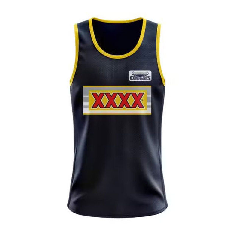 North Queensland Cowboys Retro Supporter Singlet - Men's