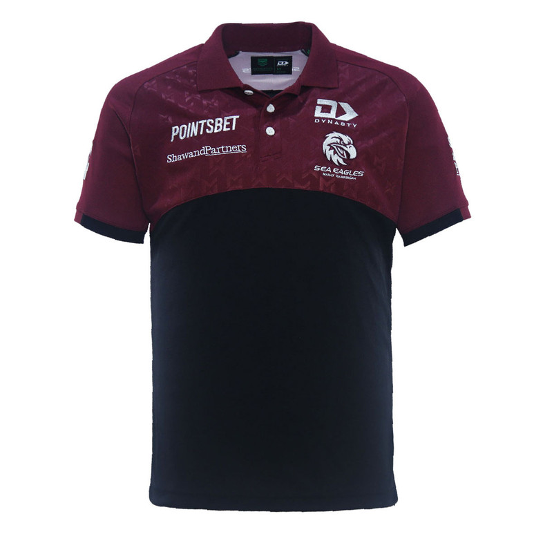 Manly Sea Eagles Team Media Polo Shirt - Men's Manly Sea Eagles Team Media Polo Shirt - Men's