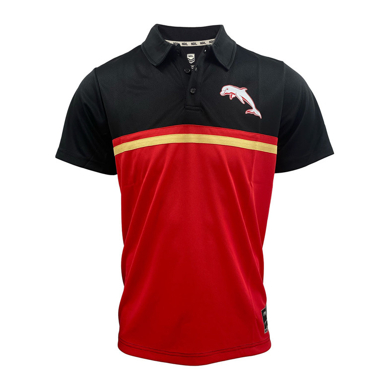 Redcliffe Dolphins Performance Polo Shirt - Men's Redcliffe Dolphins Performance Polo Shirt - Men's