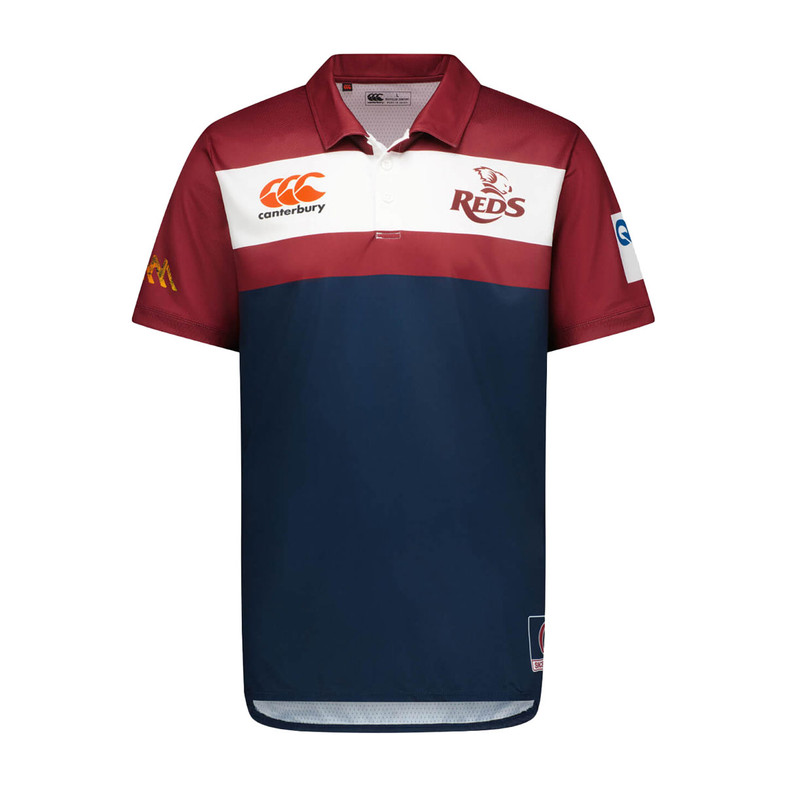 Queensland Reds Media Polo Shirt - Men's Queensland Reds Media Polo Shirt - Men's