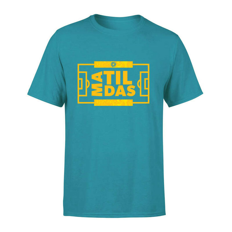 Matildas Turquoise Field T-Shirt – Youth / Kids  Matildas Turquoise Field T-Shirt – Youth / Kids