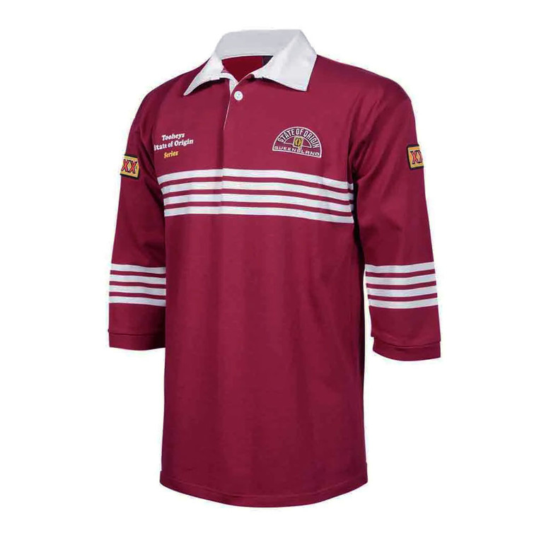 Queensland Maroons State of Origin 1991 Retro Jersey - Men's Queensland Maroons State of Origin 1991 Retro Jersey - Men's