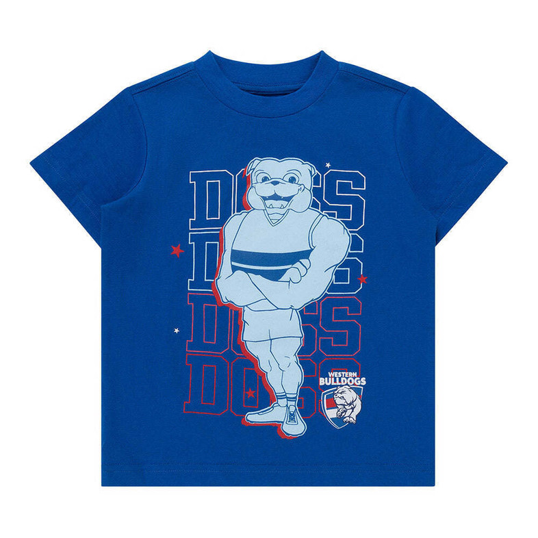 Western Bulldogs Mascot Graphic T-Shirt - Toddler / Kids Western Bulldogs Mascot Graphic T-Shirt - Toddler / Kids