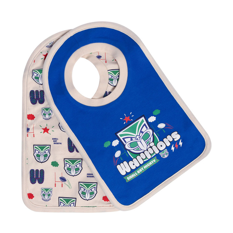 NZ Warriors 2-Piece Bib Giftset - Baby NZ Warriors 2-Piece Bib Giftset - Baby