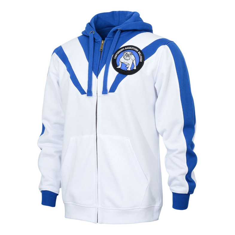 Canterbury Bulldogs Retro Zip-Front Hoodie - Men's Canterbury Bulldogs Retro Zip-Front Hoodie - Men's