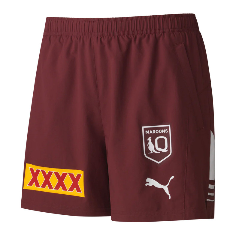 Queensland Maroons State of Origin Training / Gym Shorts (Maroon) - Men's