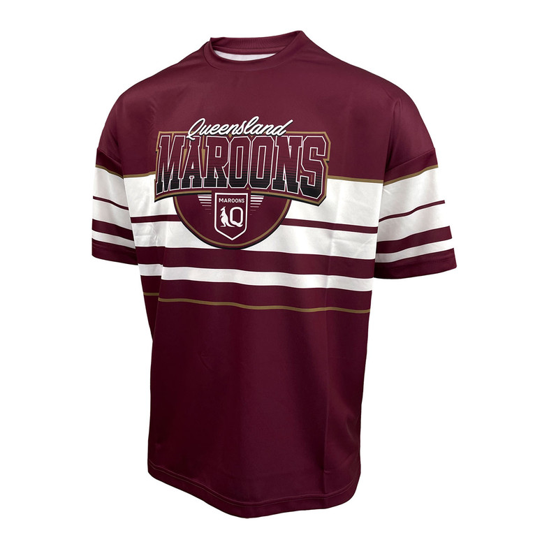 Queensland Maroons State of Origin Retro Oversize T-Shirt - Men's