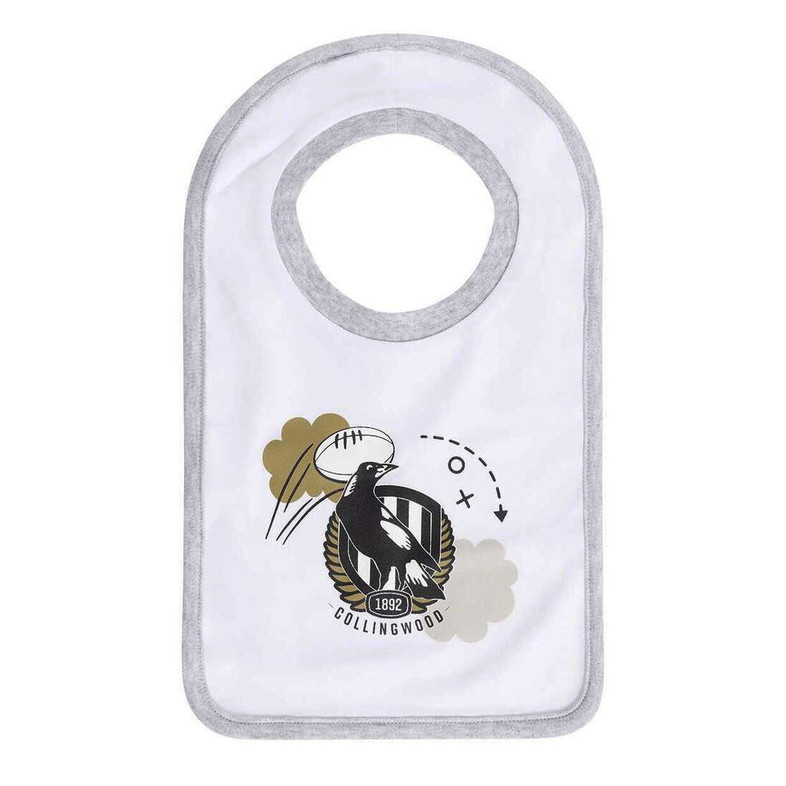 Collingwood Magpies 2-Piece Cloud Bib Giftset - Baby