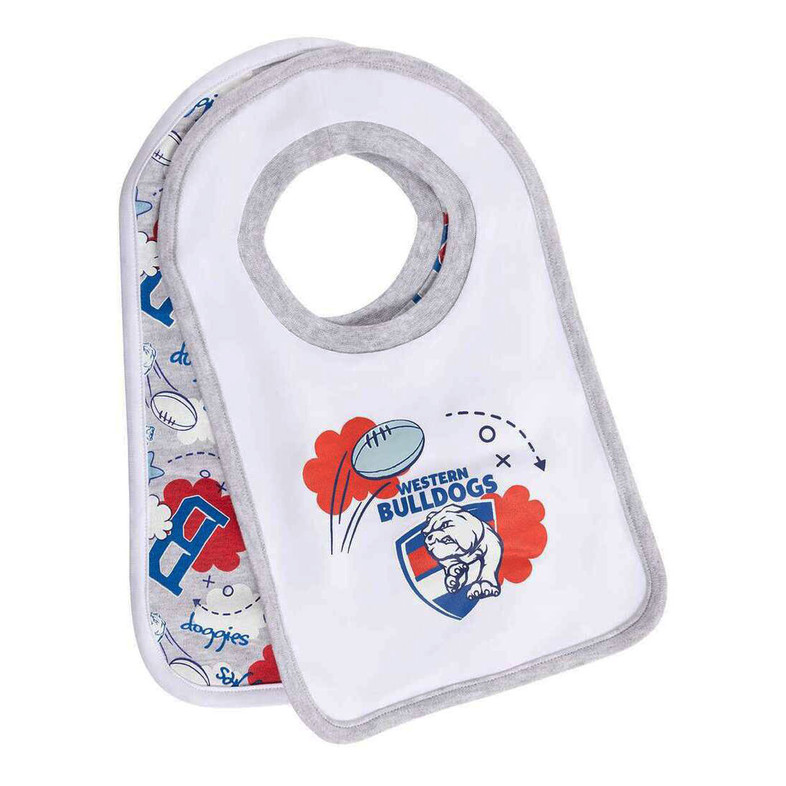 Western Bulldogs 2-Piece Cloud Bib Giftset - Baby  Western Bulldogs 2-Piece Cloud Bib Giftset - Baby