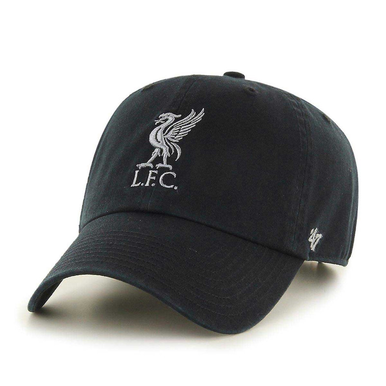 Liverpool FC '47 Brand Clean-Up Cap - Black / White - Adult  Liverpool FC '47 Brand Clean-Up Cap - Black / White - Adult