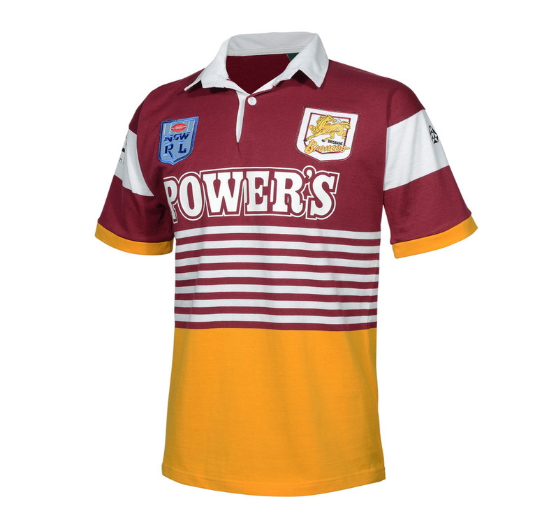 Brisbane Broncos 1992 'Powers' Retro Jersey - Men's Brisbane Broncos 1992 'Powers' Retro Jersey - Men's