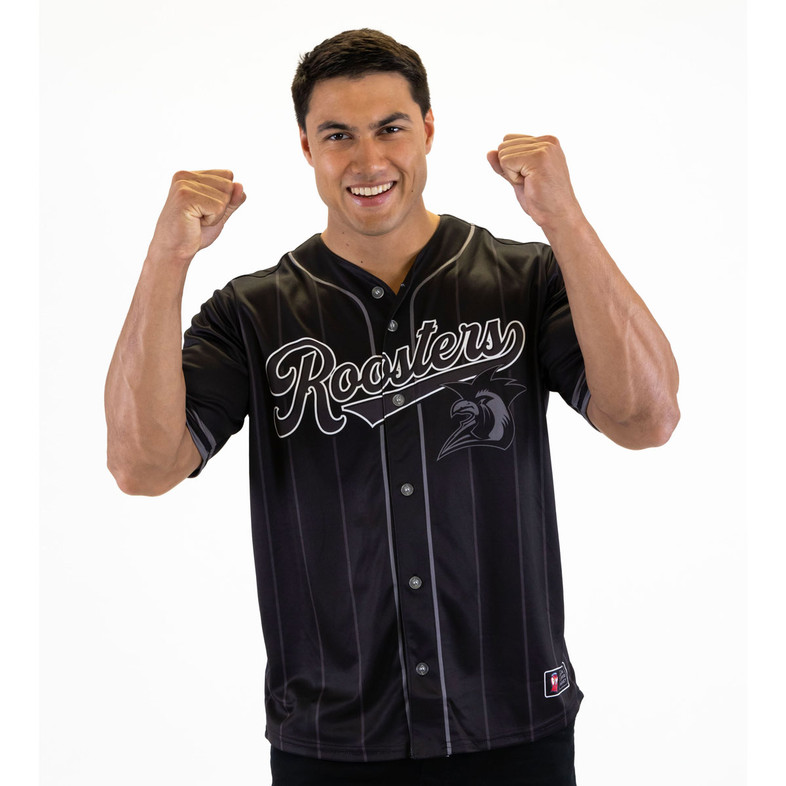 Sydney Roosters 'Blackout' Baseball Shirt - Men's