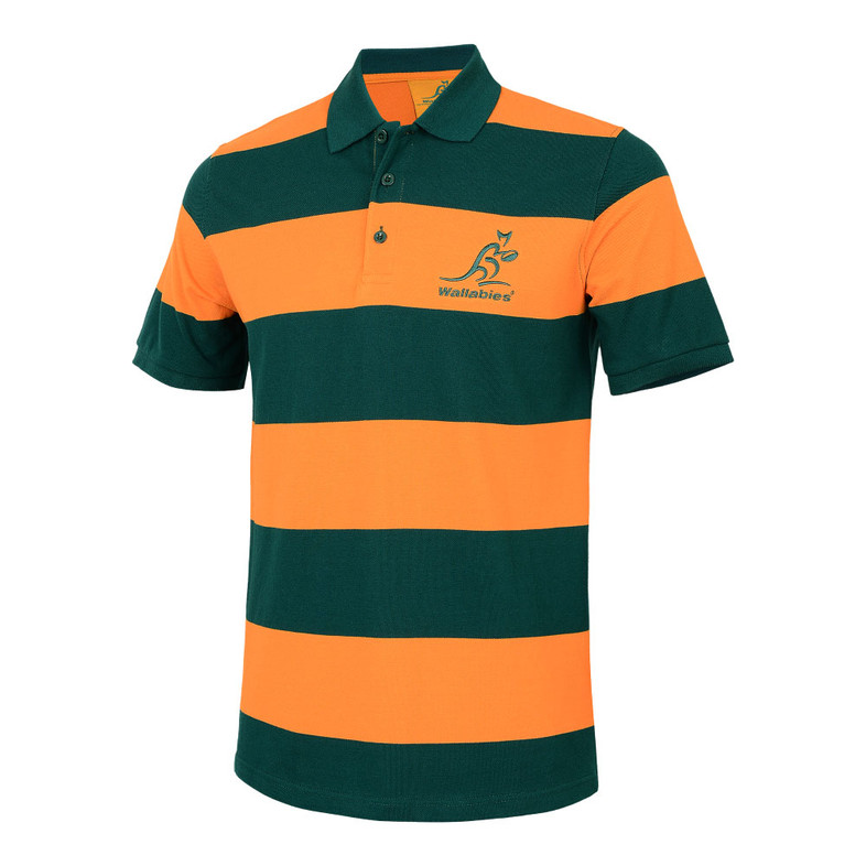 Wallabies 2026 Stripe Pique-Knit Polo Shirt - Men's