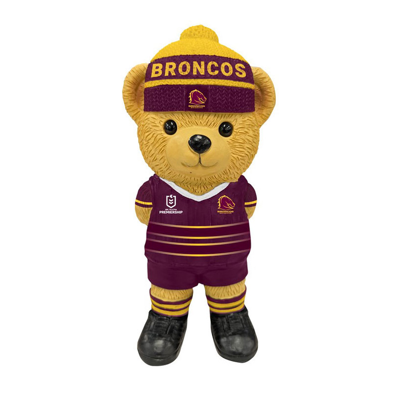 Brisbane Broncos Resin Standing Bear Statue (23cm high)