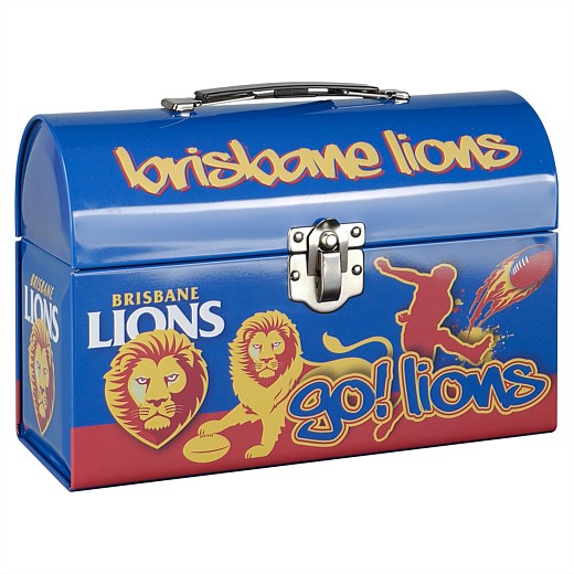 Brisbane Lions Pressed Tin Lunch Box OzSportsDirect