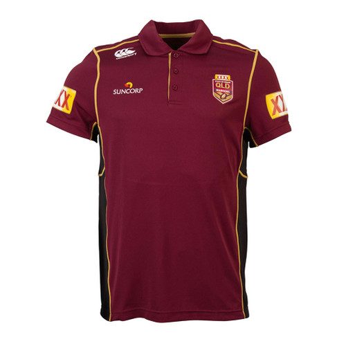 Queensland Maroons State of Origin 'Q' Polo Shirt Men's OzSportsDirect