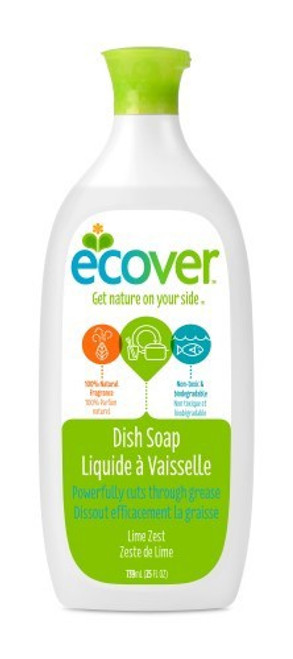 Ecover Dish Soap Lime Zest 739 Ml (25 Fl Oz)