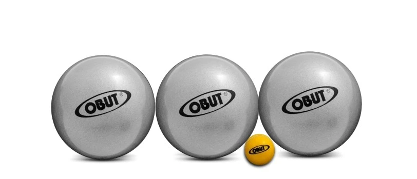 Obut Indoor Boules - Gray (74mm/680g) - Pétanque America