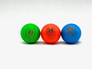 Smiley 3 Pack Assorted Color Target Balls Smiley 3 Pack Assorted Color Target Balls
