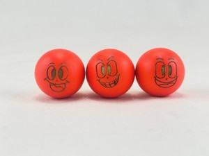 Smiley 3 Pack Assorted Orange Target Balls Smiley 3 Pack Assorted Orange Target Balls