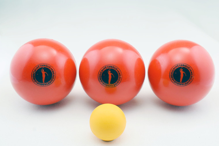 Sport Indoor Boules - Red Triplets (74mm/680g)