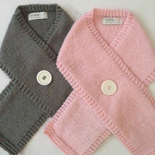 Weebits Merino Button Scarf [ONLY POWDER BLUE LEFT]