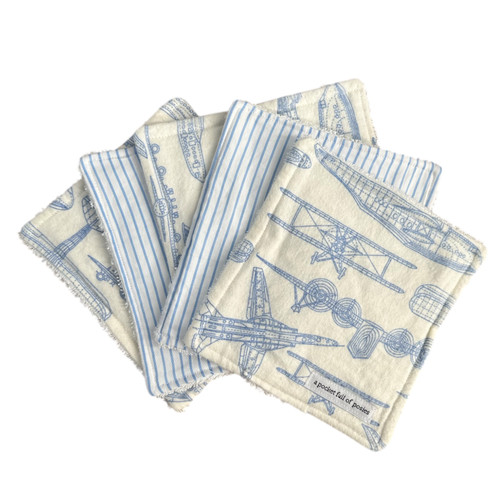 A Pocket Full of Posies - Flannelette Wash Cloths - Vintage Plate
