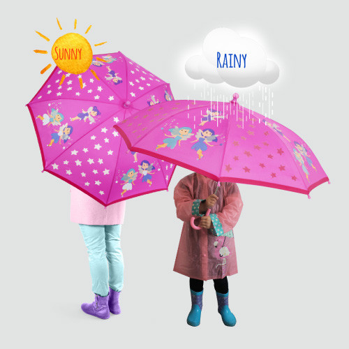 Colour Changing Kids Umbrella - Fairies Colour Changing Kids Umbrella - Fairies