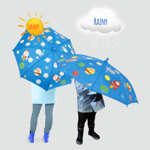 Colour Changing Kids Umbrella - Rocket Colour Changing Kids Umbrella - Rocket
