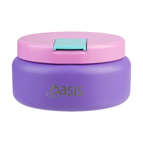 Oasis Insulated Food Jar with Quick Release Lid - 230ml - Mermaid Purple