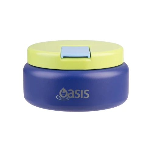 Oasis Insulated Food Jar with Quick Release Lid - 230ml - Peacock Blue