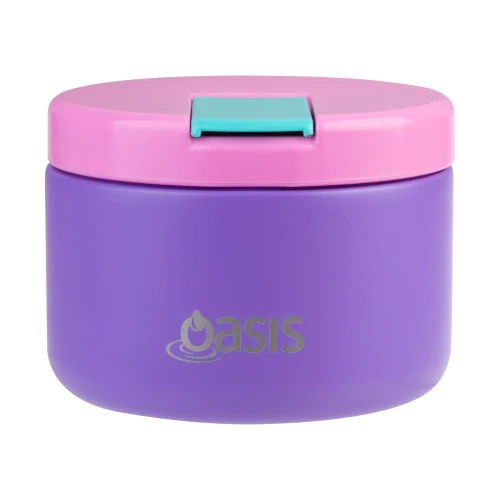 Oasis Insulated Food Jar with Quick Release Lid - 300ml - Mermaid Purple