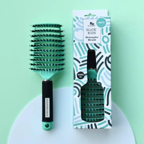 Slick Kids Detangler Hairbrush - Aqua