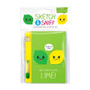 Scentco Sketch & Sniff Note Book and Gel Pen - Lime