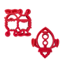 Lunch Punch Sandwich Cutters - Space